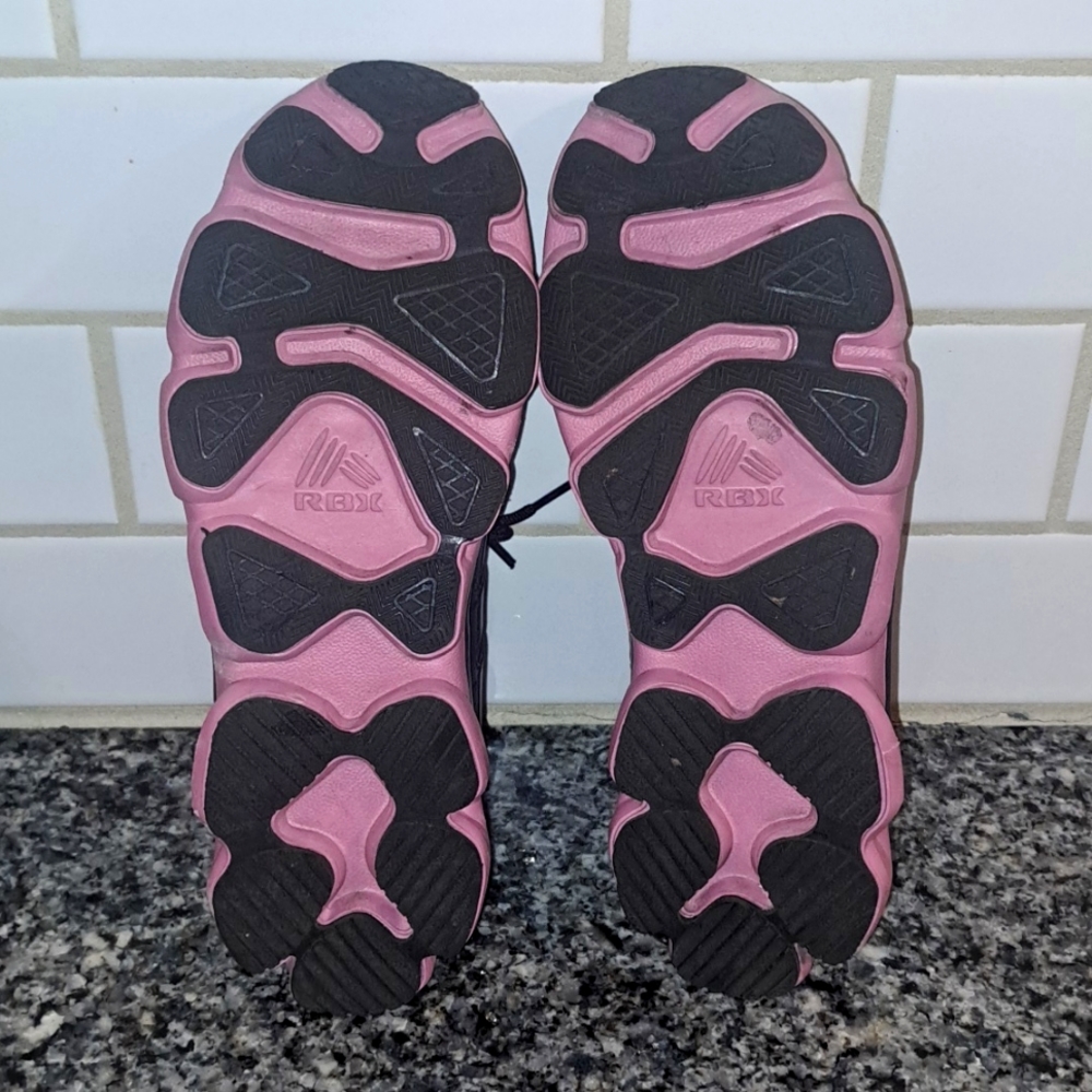 RBX Live Life Active Black/Pink Mesh Lace Up Sneakers. Size 9 - Picture 7 of 10